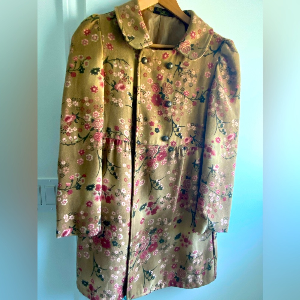 Floral vintage-ish double-breasted jacket. Purchased I. Japan. One of a kind.